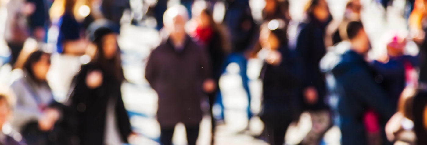 crowd walking Virginia Beach