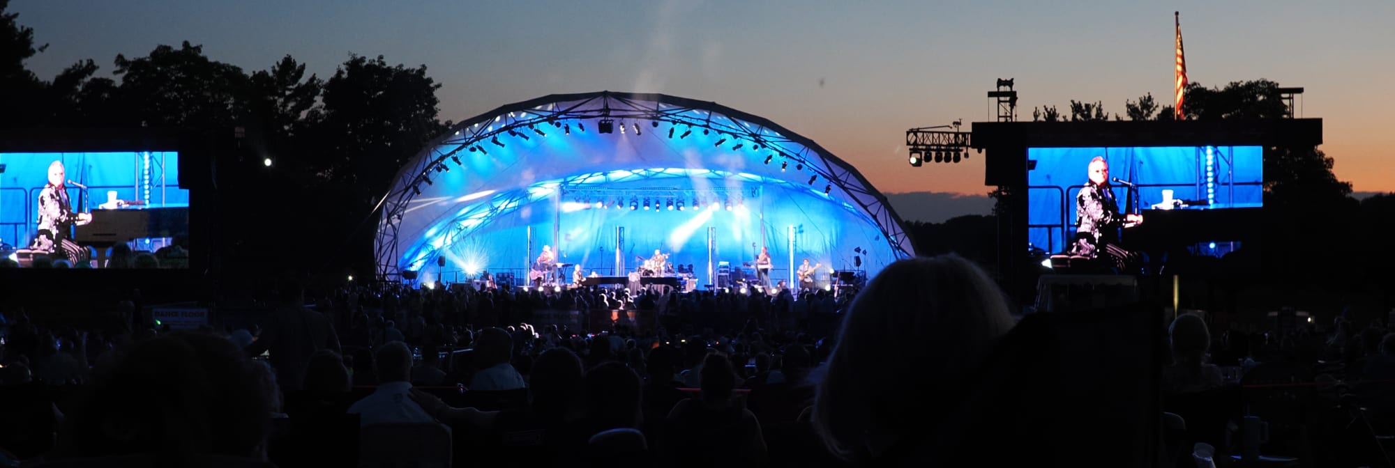 outdoor concert venue at sunset Virginia Beach